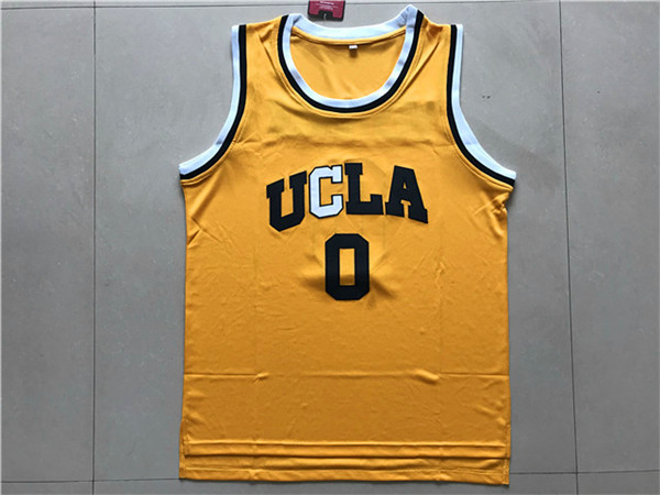 2017 UCLA Bruins #0 Westbrook Yellow College Basketball Authentic Jersey->->NCAA Jersey